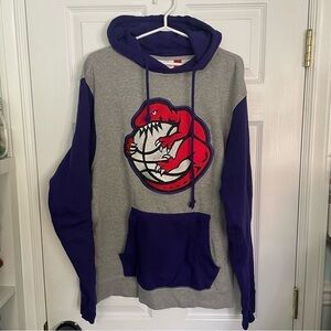 Mitchell & Ness EUC Toronto Raptors Purple & Grey Pullover Hoodie Large